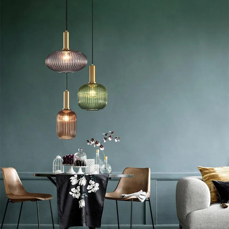 Simple Retro Single Head Ceiling Chandelier Creative  Light