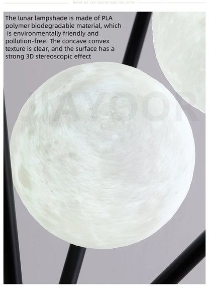Nordic Living Room Sofa Floor Lamp Modern Creative Moon