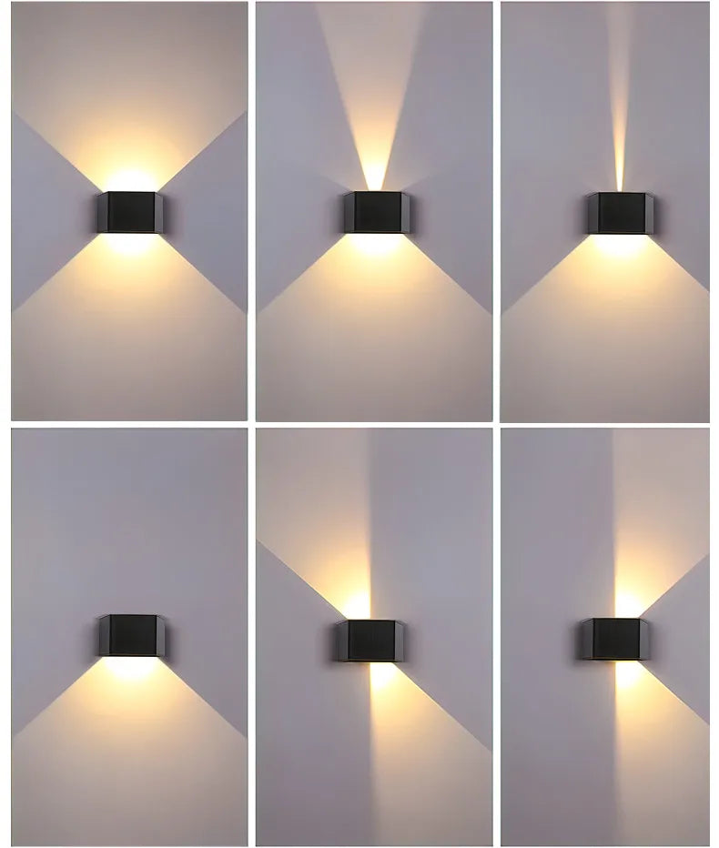 Outdoor LED Solar Wall Light ABS Garden Decoration Wall Light