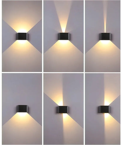 Outdoor LED Solar Wall Light ABS Garden Decoration Wall Light