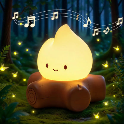 Campfire Night Lights With White Noise Creative Room Decoration