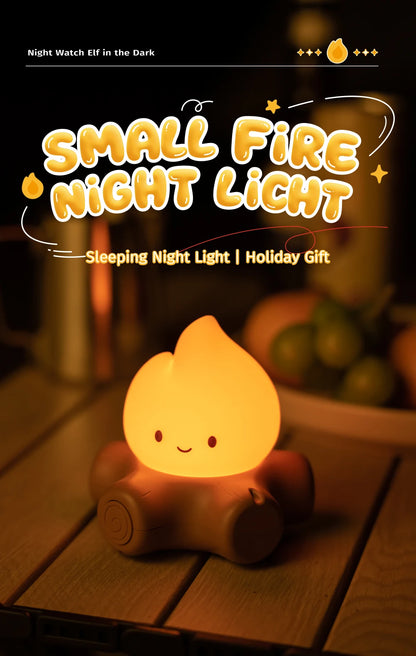Campfire Night Lights With White Noise Creative Room Decoration