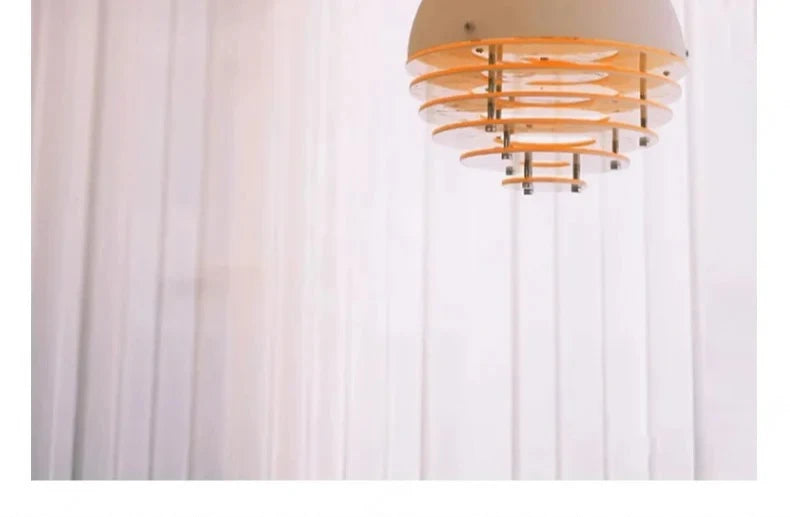 Nordic Danish Sunset Orange Restaurant Bar Pendant Lamp