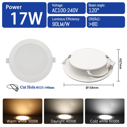 2pcs LED Downlight 110V 220V Ceiling Light Lighting