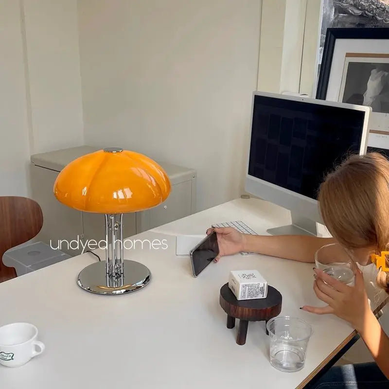Korean Bauhaus Bedroom Mushroom Desk Lamp