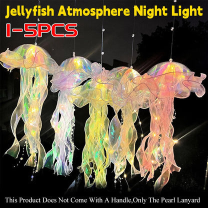 DIY Jellyfish Bedroom Light Lamp Hanging Ceiling Lanter