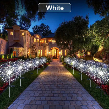 Solar Firework Light Waterproof Outdoor 8 Lighting