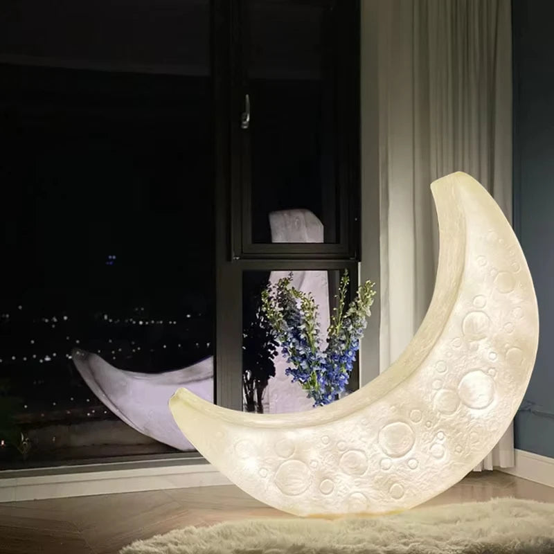 Moon Lamp Floor Lamp Lounge Chair Creative Romantic Design