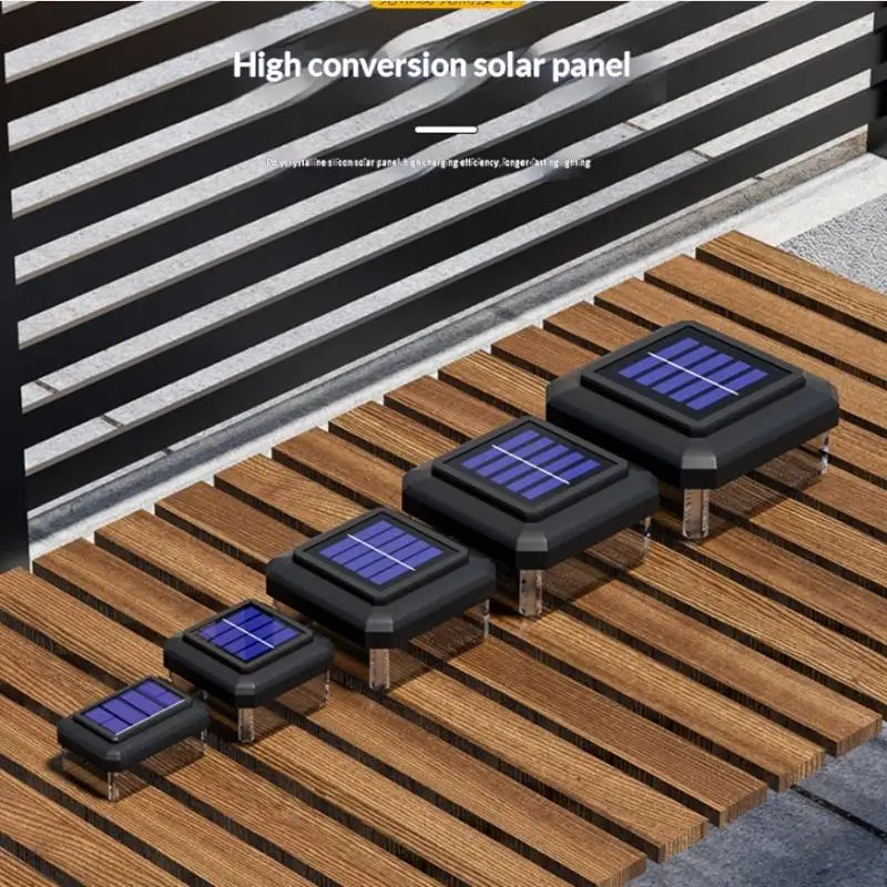 1Pcs IP65 Waterproof Solar Fence Lamp Solar LED Light