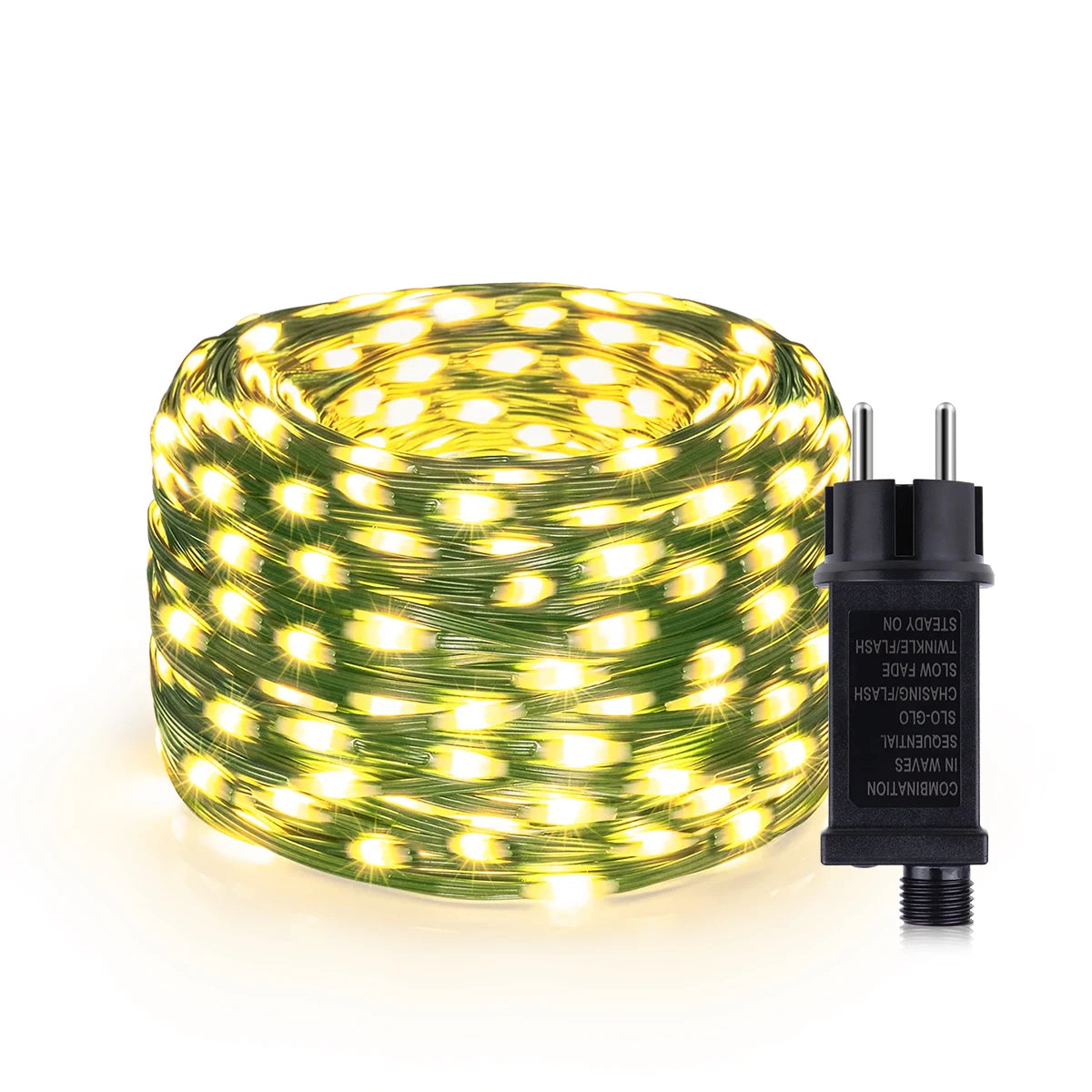 24V LED Christmas lights Green Wire Leather Fairy Lights String