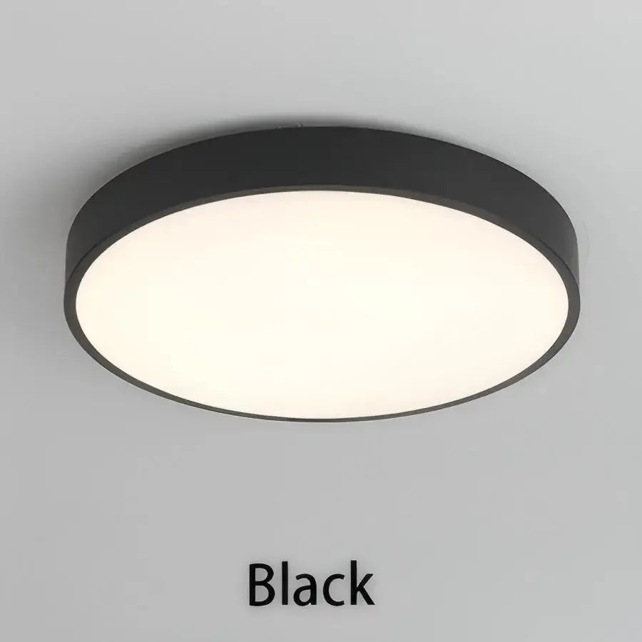 LED Nordic Ceiling Light Circular Grain Macaron Lamp