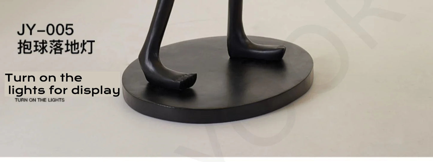 Nordic Humanoid Floor Lamp Sculpture Design Exhibition Lamp