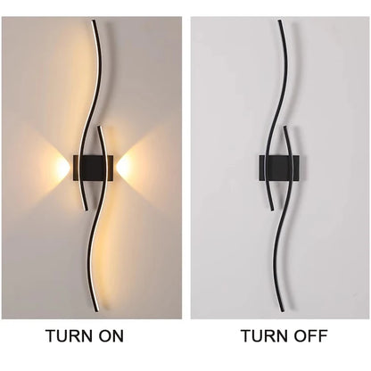 Long Strip LED Wall Lamps for Bedroom Living Room Indoor