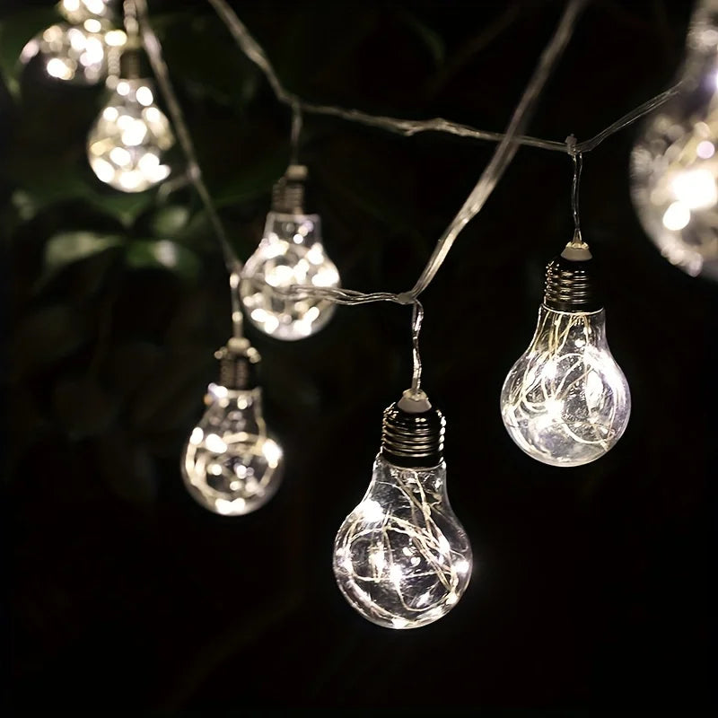 Solar Powered LED Copper Wire Hanging Lights