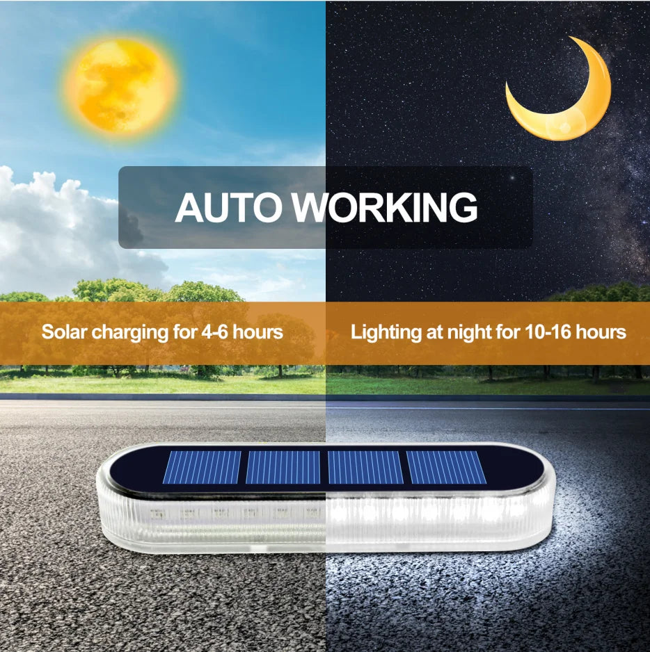 Solar Deck Lights IP68 Waterproof Outdoor Auto On/Off Lighting