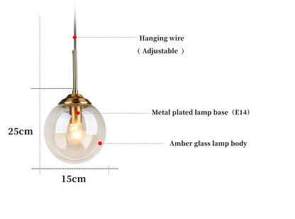 Modern Luxury Metal Chandelier Nordic Creative LED Glass