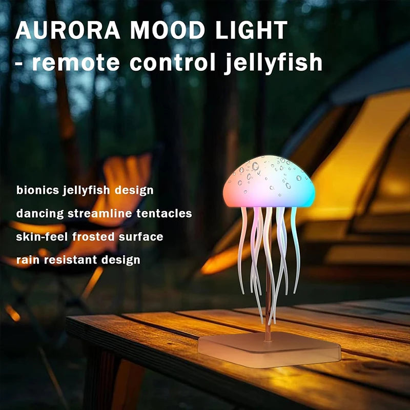 LED Jellyfish Lamp with 9 Tentacles 2 Working Modes