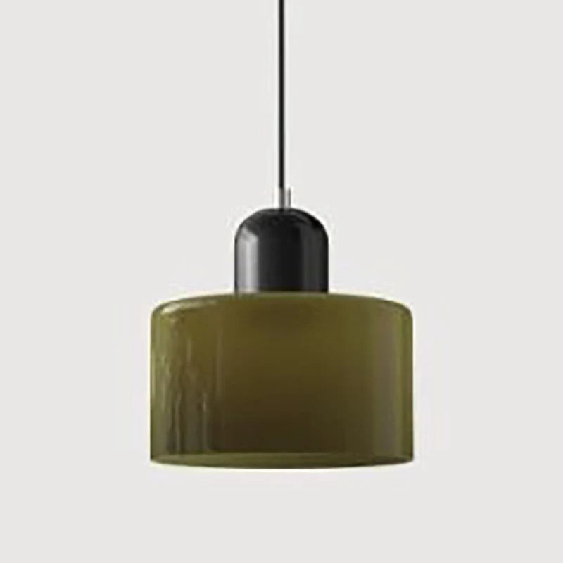 Nordic Modern Glass Bedroom Bedside Long Line Small Chandelier