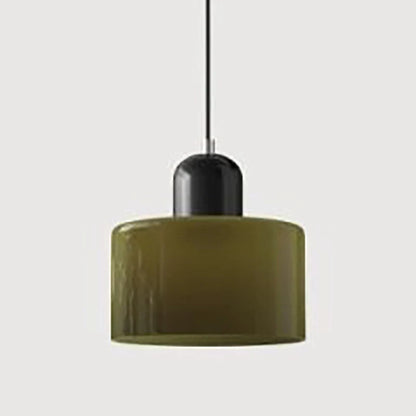 Nordic Modern Glass Bedroom Bedside Long Line Small Chandelier