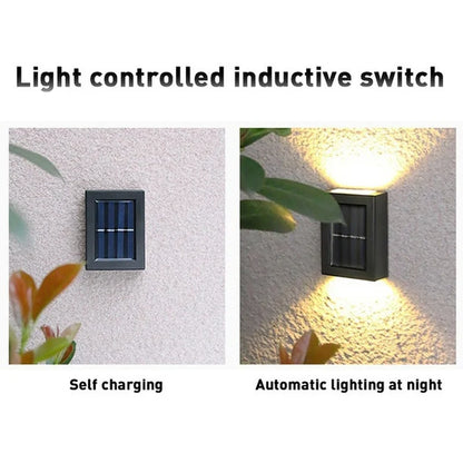 Solar Up and Down Spot Lights Outdoor, Street Wall Light Lamp