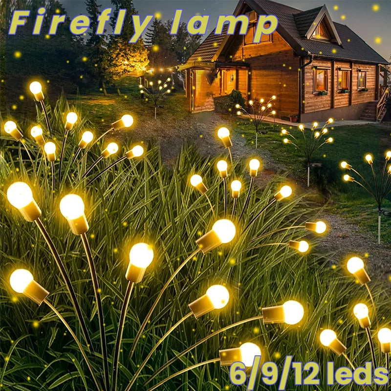 LED Solar Powered Garden Lights Firefly Lights Outdoor