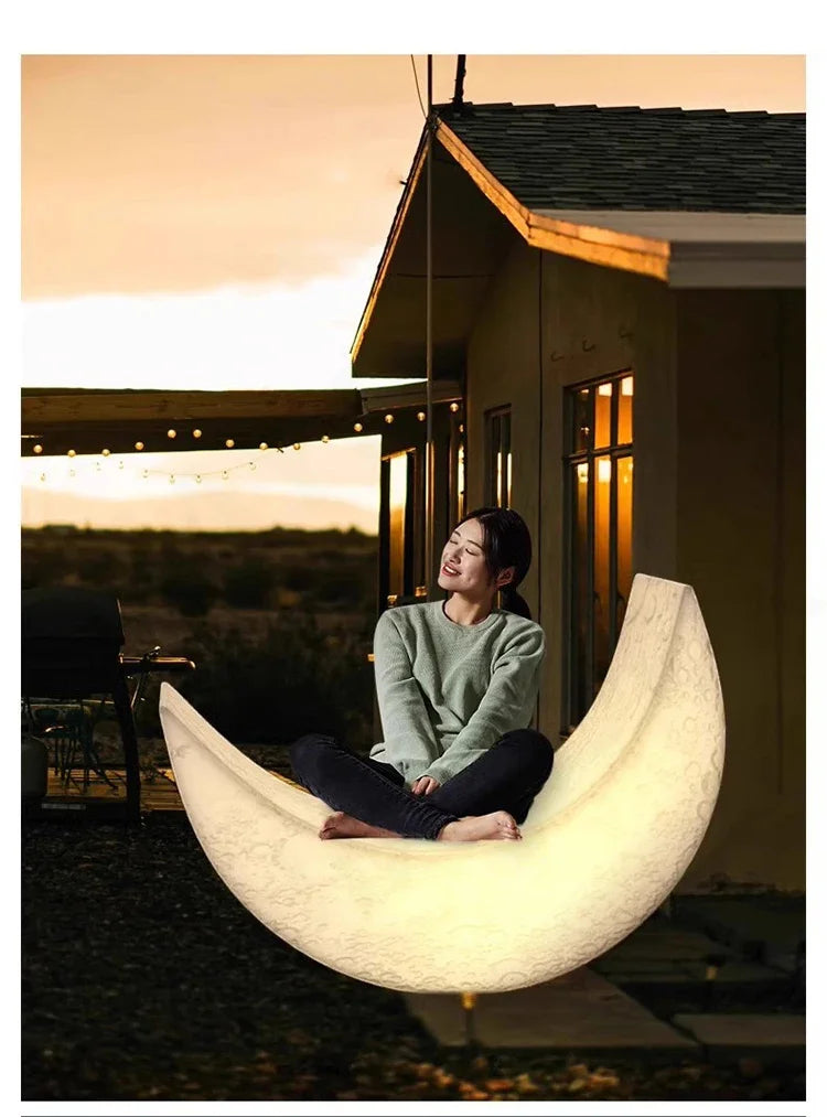 Moon Lamp Floor Lamp Lounge Chair Creative Romantic Design
