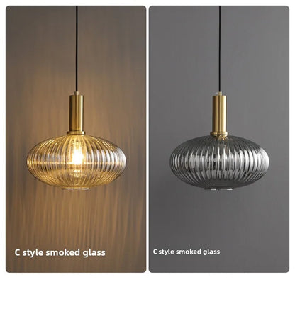 Simple Retro Single Head Ceiling Chandelier Creative  Light