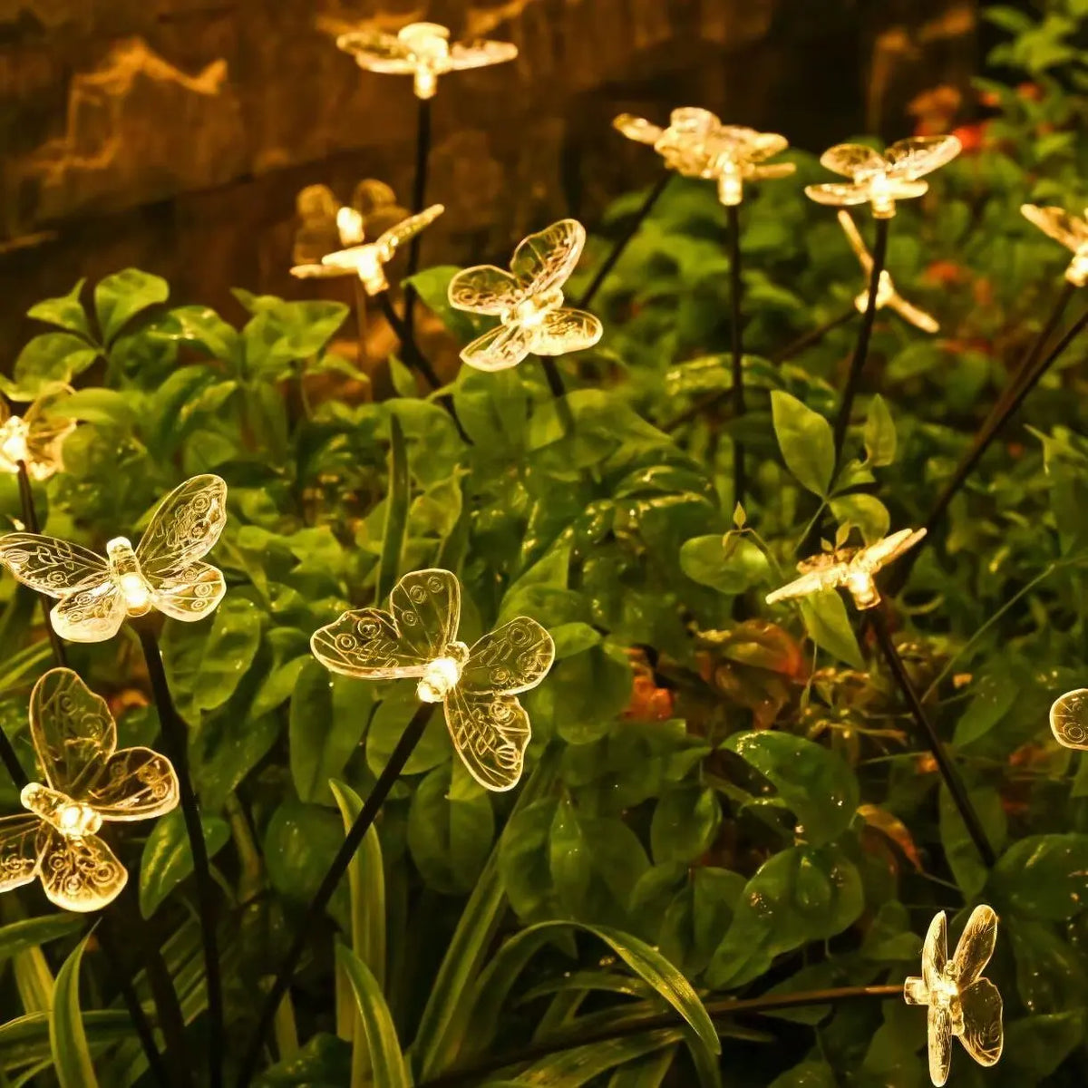 1PC 6-head LED Solar Butterfly Lights Outdoor 2 Modes