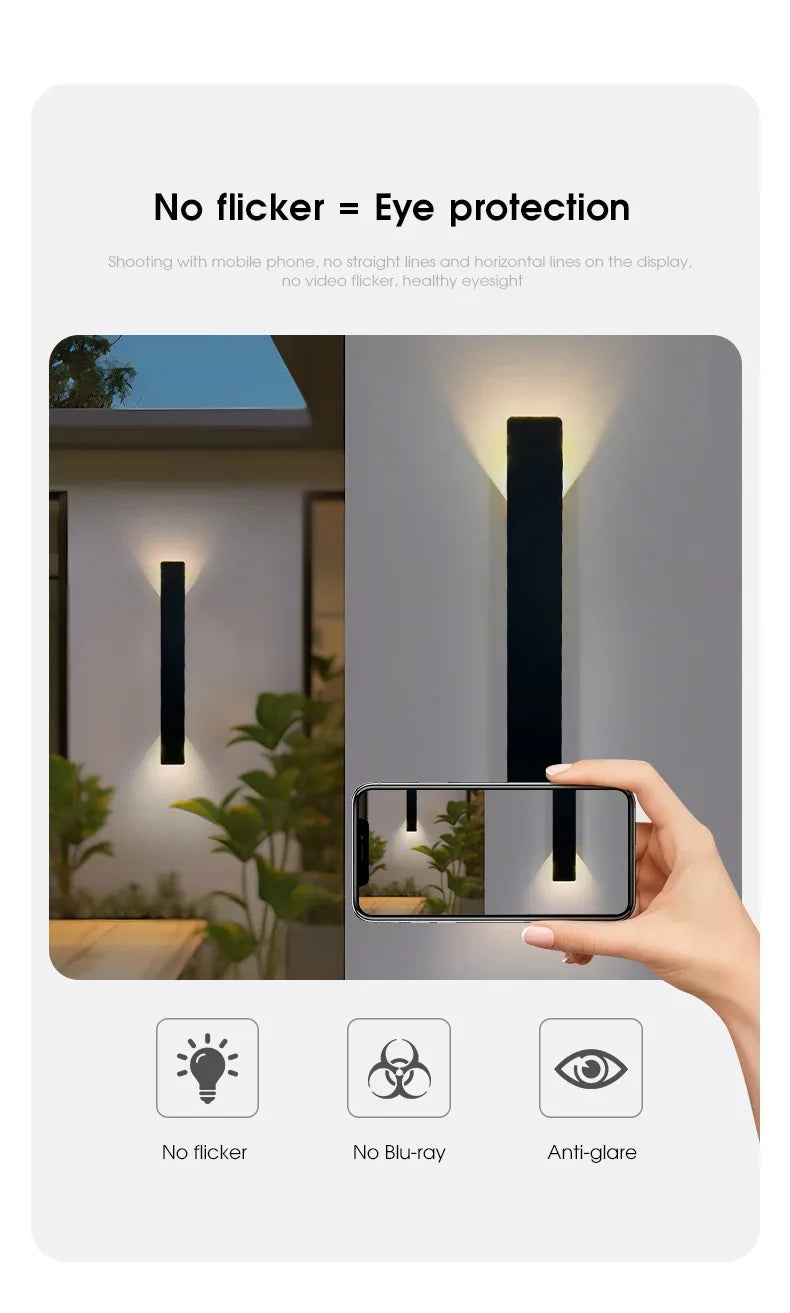 Outdoor Waterproof Wall Lamp Modern LED Lamp