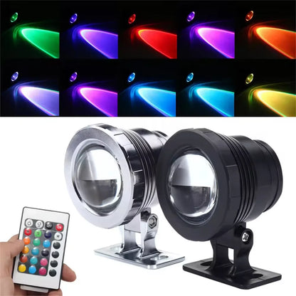 15W RGB LED Underwater Spotlight Bulbs Landscape Lamp