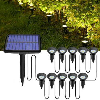 Outdoor Solar Lights Pathway Patio Lawn Ground Lamp
