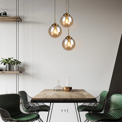Modern Luxury Metal Chandelier Nordic Creative LED Glass