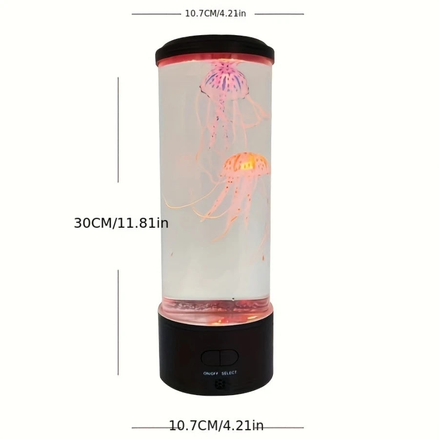 Remote Control Simulated Jellyfish Cylindrical Quiet Light