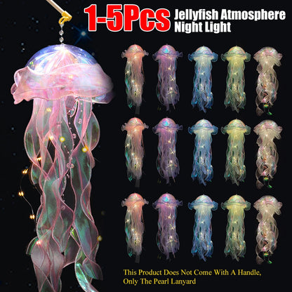 DIY Jellyfish Bedroom Light Lamp Hanging Ceiling Lanter