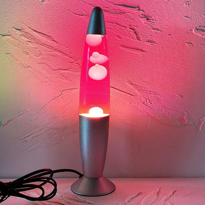 Jellyfish Decorative Lamp Metal Base Volcanic Lava Night Light