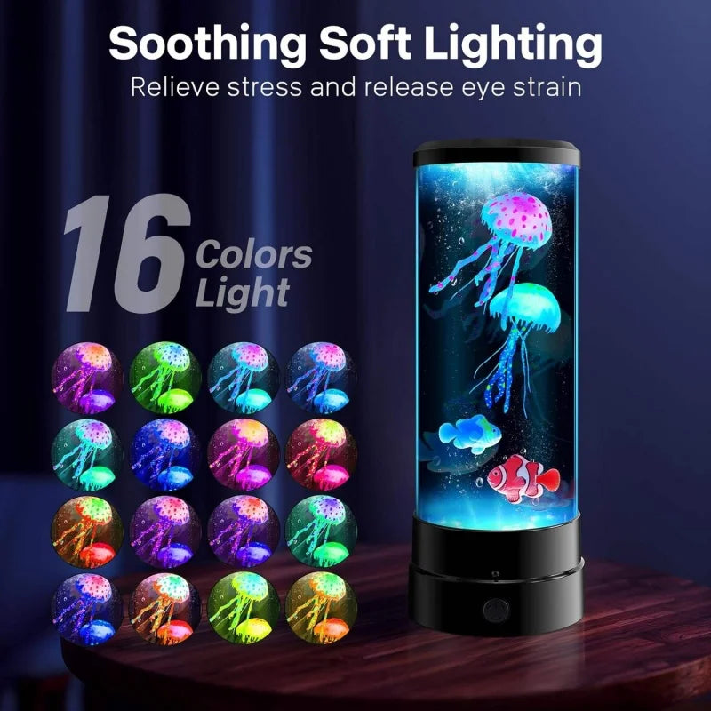 Jellyfish Lamp with 16 Color and Remote Control