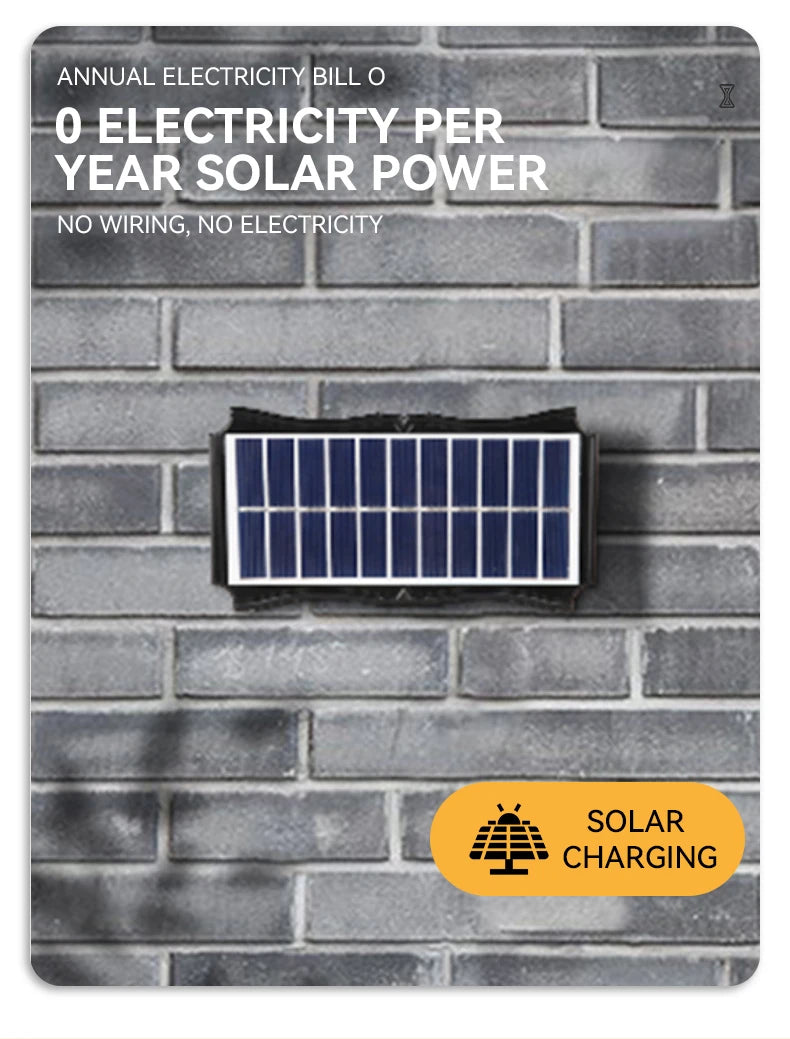 Solar Wall Light Led Courtyard Street Exterior Garden Wall Lighting