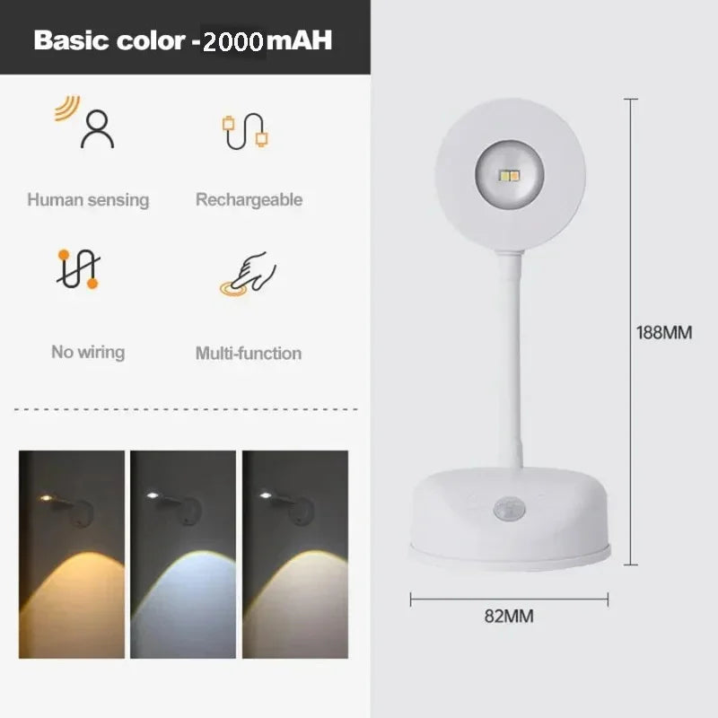 HPH USB Rechargeable Intelligent Human Sensing Wireless Wall Light