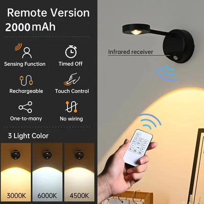 HPH USB Rechargeable Intelligent Human Sensing Wireless Wall Light