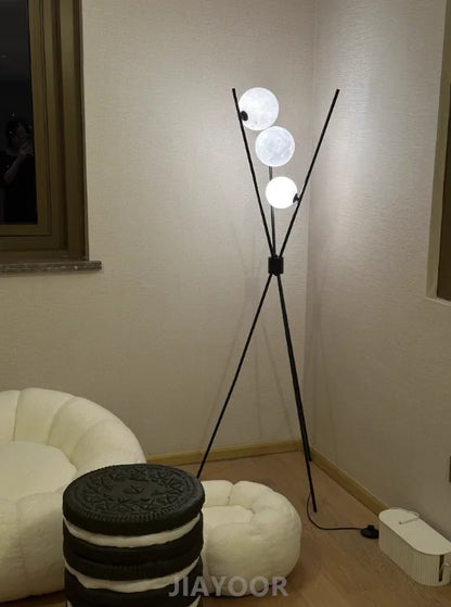 Nordic Living Room Sofa Floor Lamp Modern Creative Moon