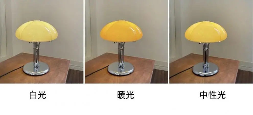 Korean Bauhaus Bedroom Mushroom Desk Lamp