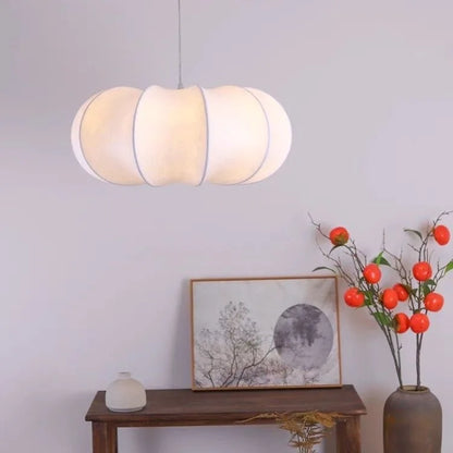 Japanese Style Wabi-sabi Style Silk Chandelier Lights