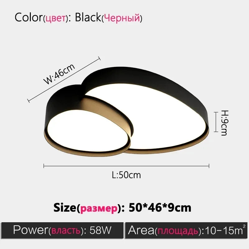 Remote Control Light Modern Simple LED Ceiling Lamp