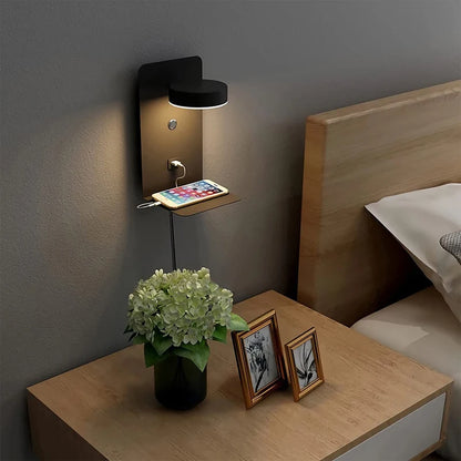 LED Wall Light Interior  Mobile Phone Charging USB Wall Lamps