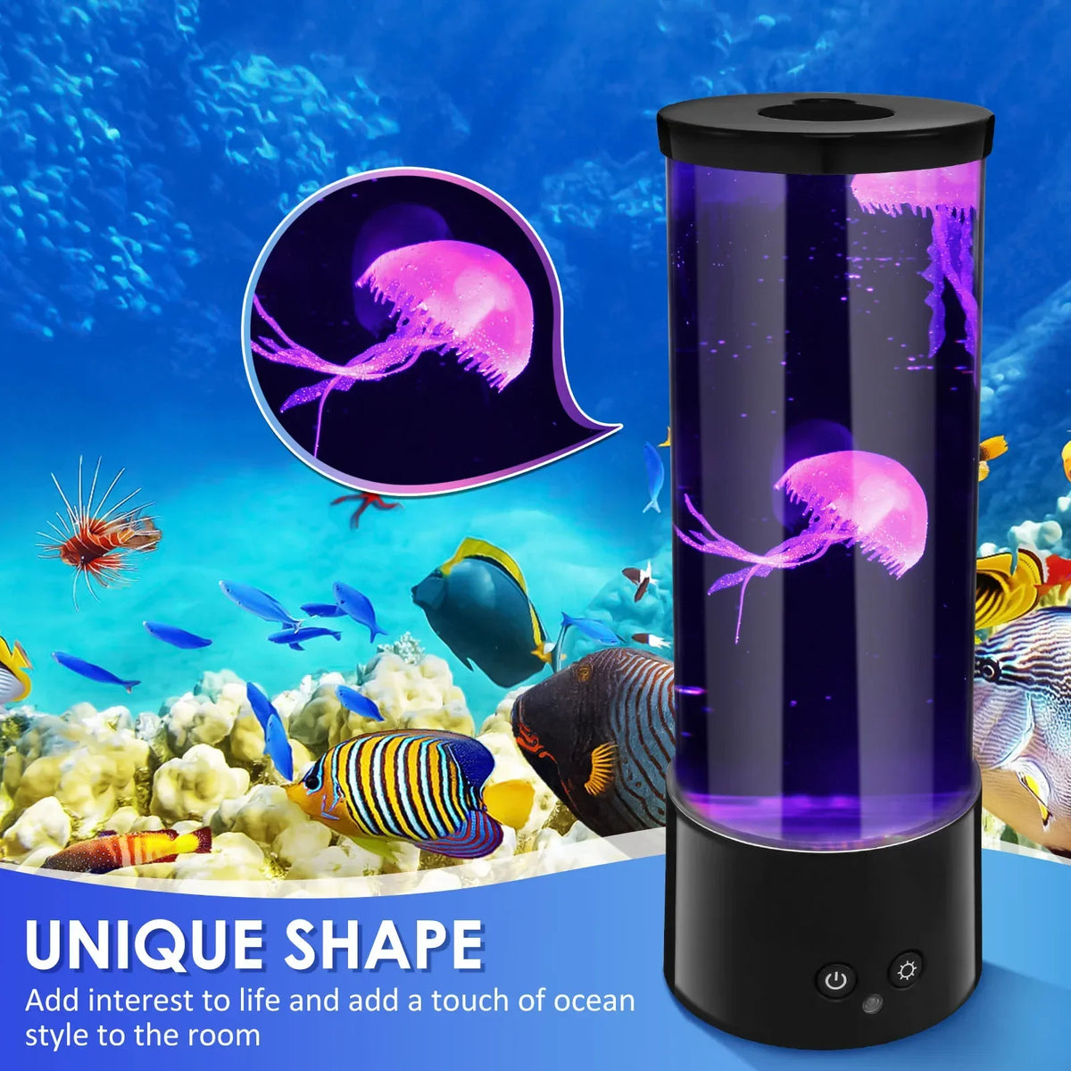 LED Mini Jellyfish Light USB Rainbow Color