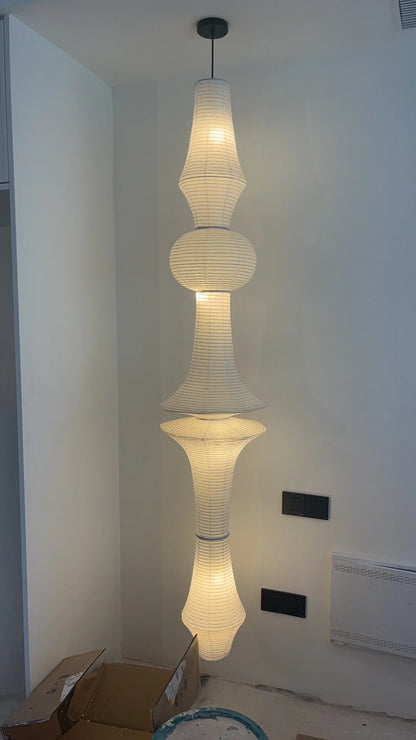 Nordic Wabi Sabi Wind Rice Paper Led Pendant Lights