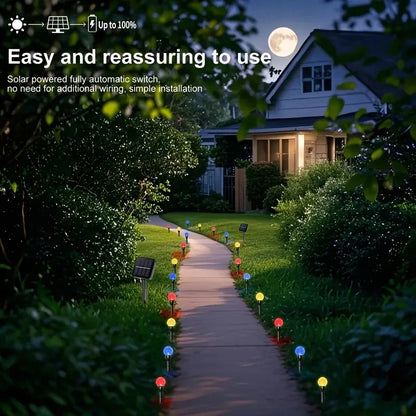 Leds Solar Garden Crystal Lights, Outdoor Lawn Lights