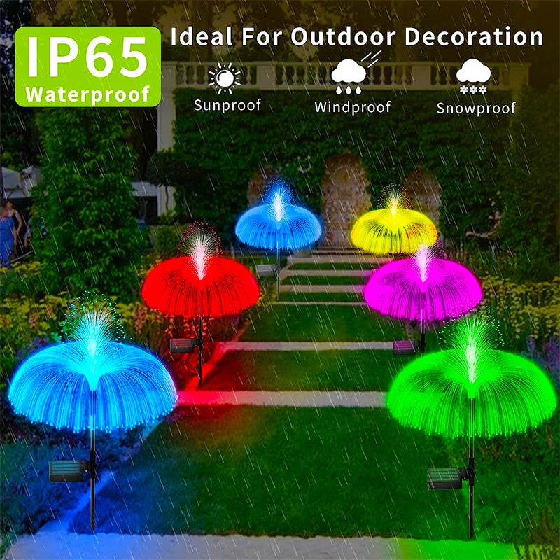 Solar LED Jellyfish Lights Outdoor Garden Decor Lawn Light