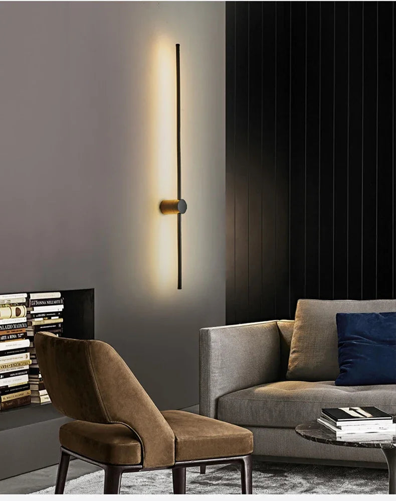 Nordic Art Design Minimalist Long Line Wall Lamps Modern