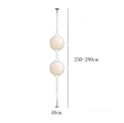 Italy Designer Led Floor Lamp White Ball 2.8 Stand Light
